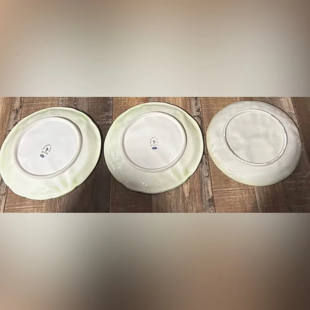 3- dessert plates 1986 FF & the haldon group 7.5”
